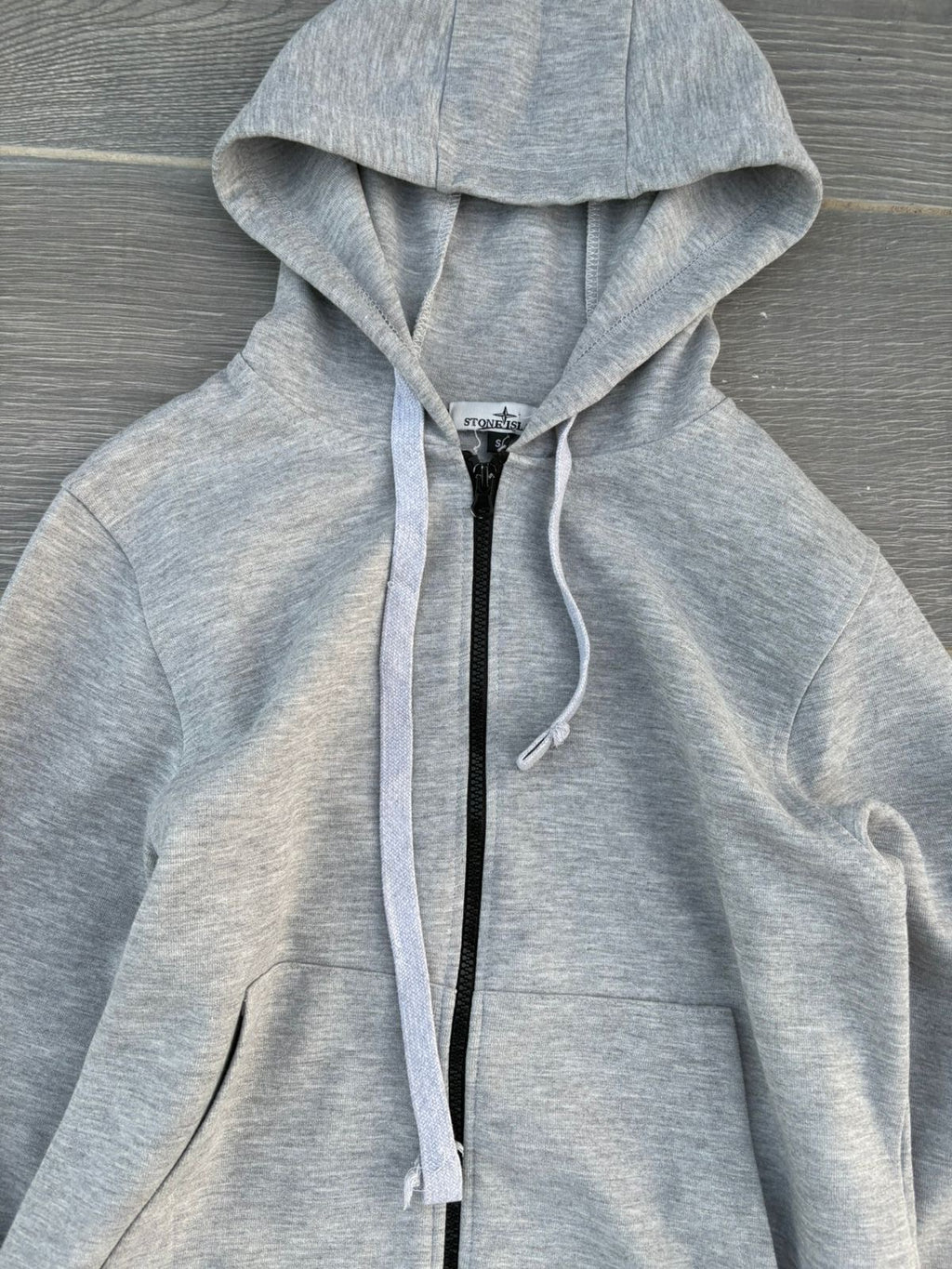 Gray stone island jacket