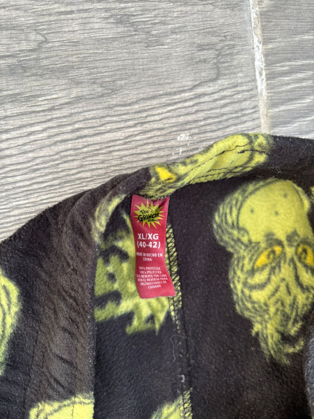 Grinch character pajama pants