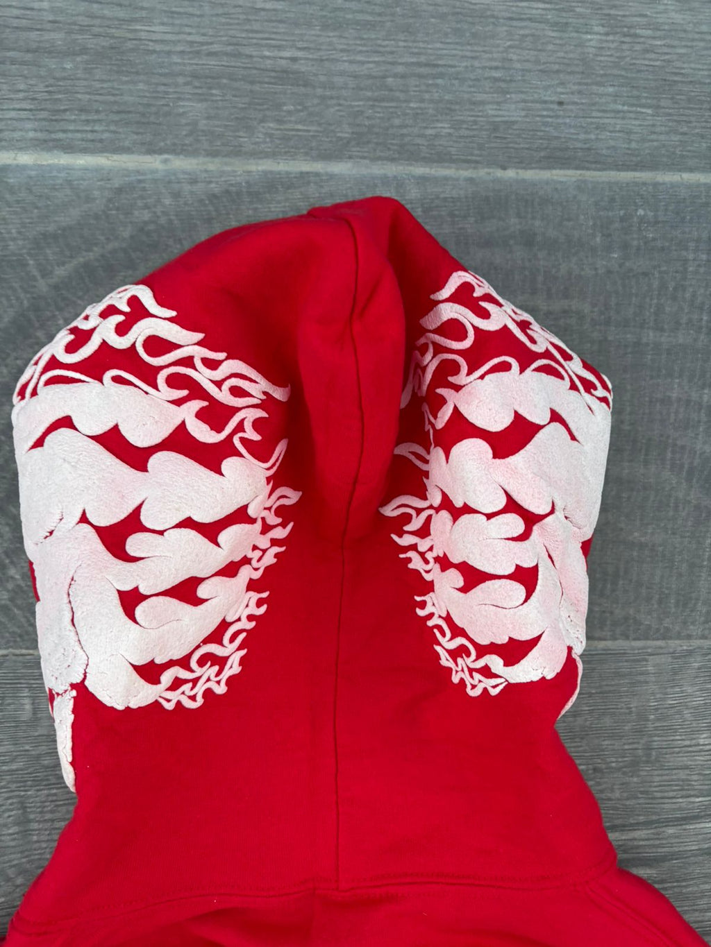 vintage red Sin City Cycles hoodie