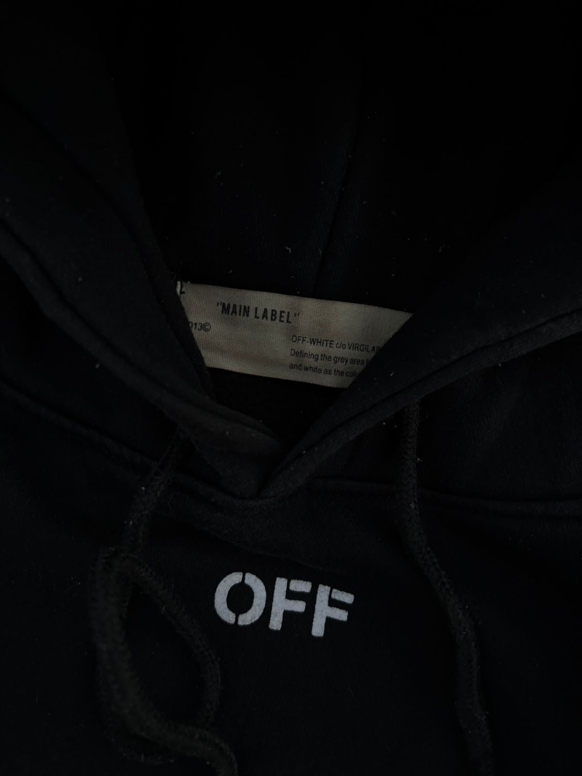 Black off-white flower hoodie