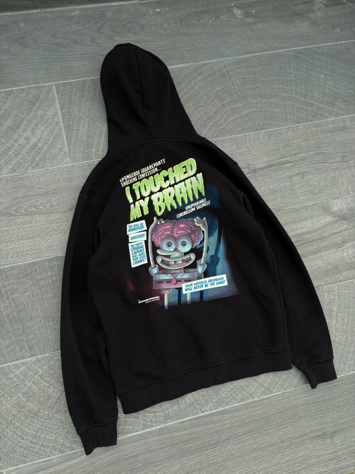 Black H&M SpongeBob hoodie