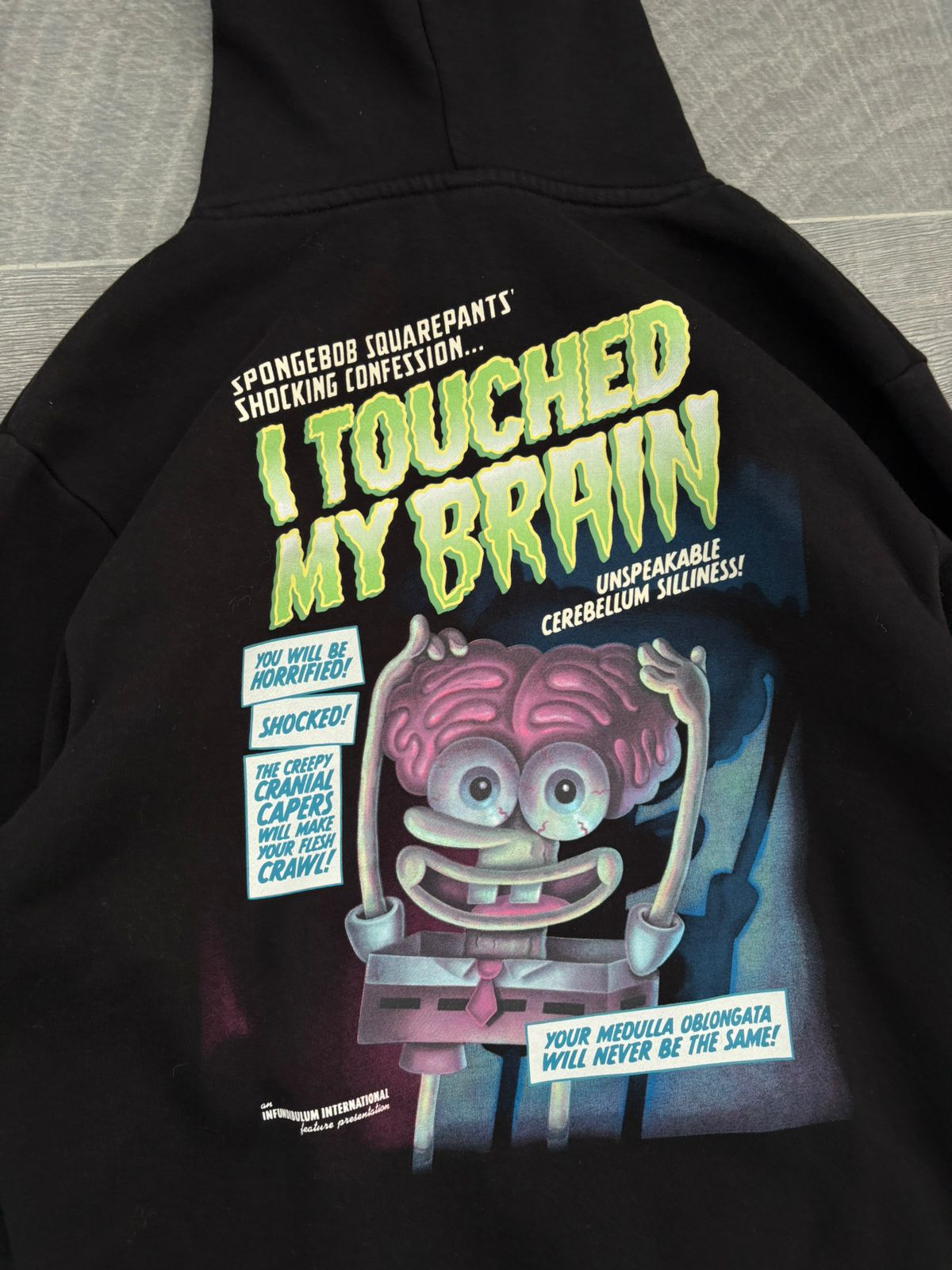 Black H&M SpongeBob hoodie