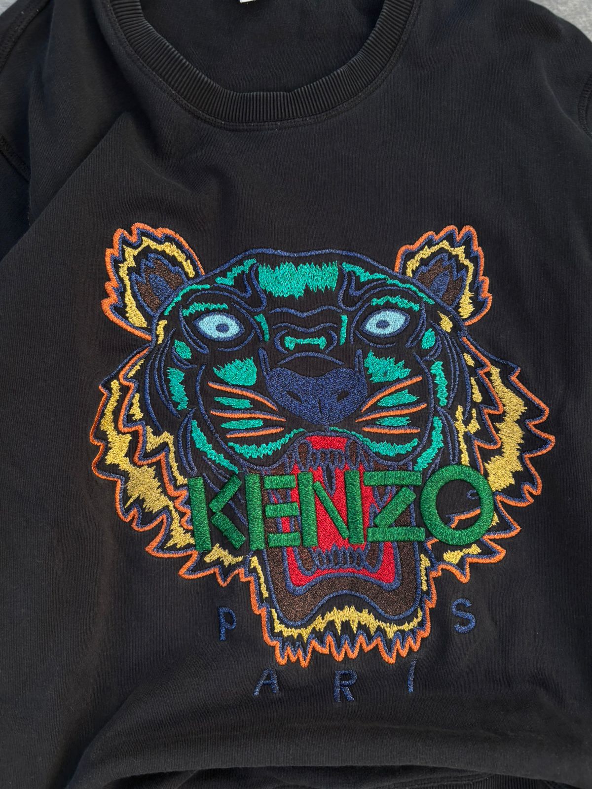 black Kenzo Tiger sweatshirt