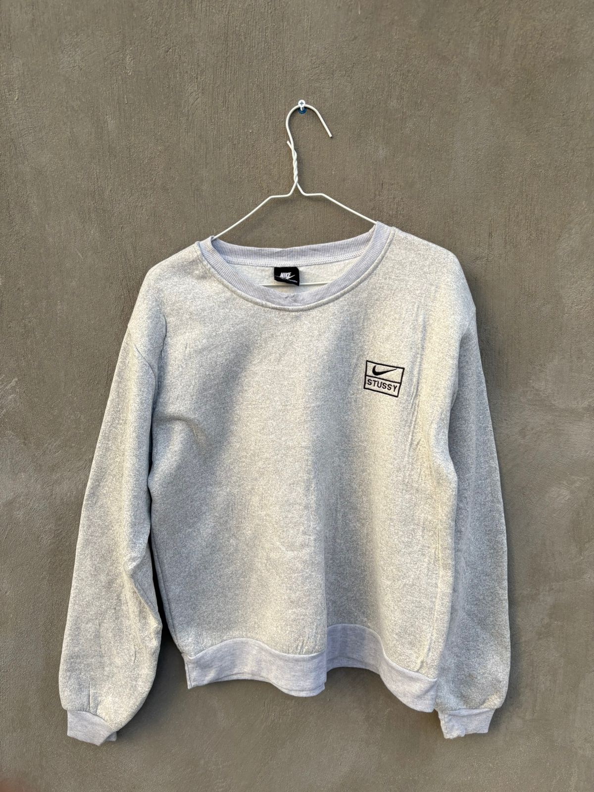 Nike X stussy gray crewneck