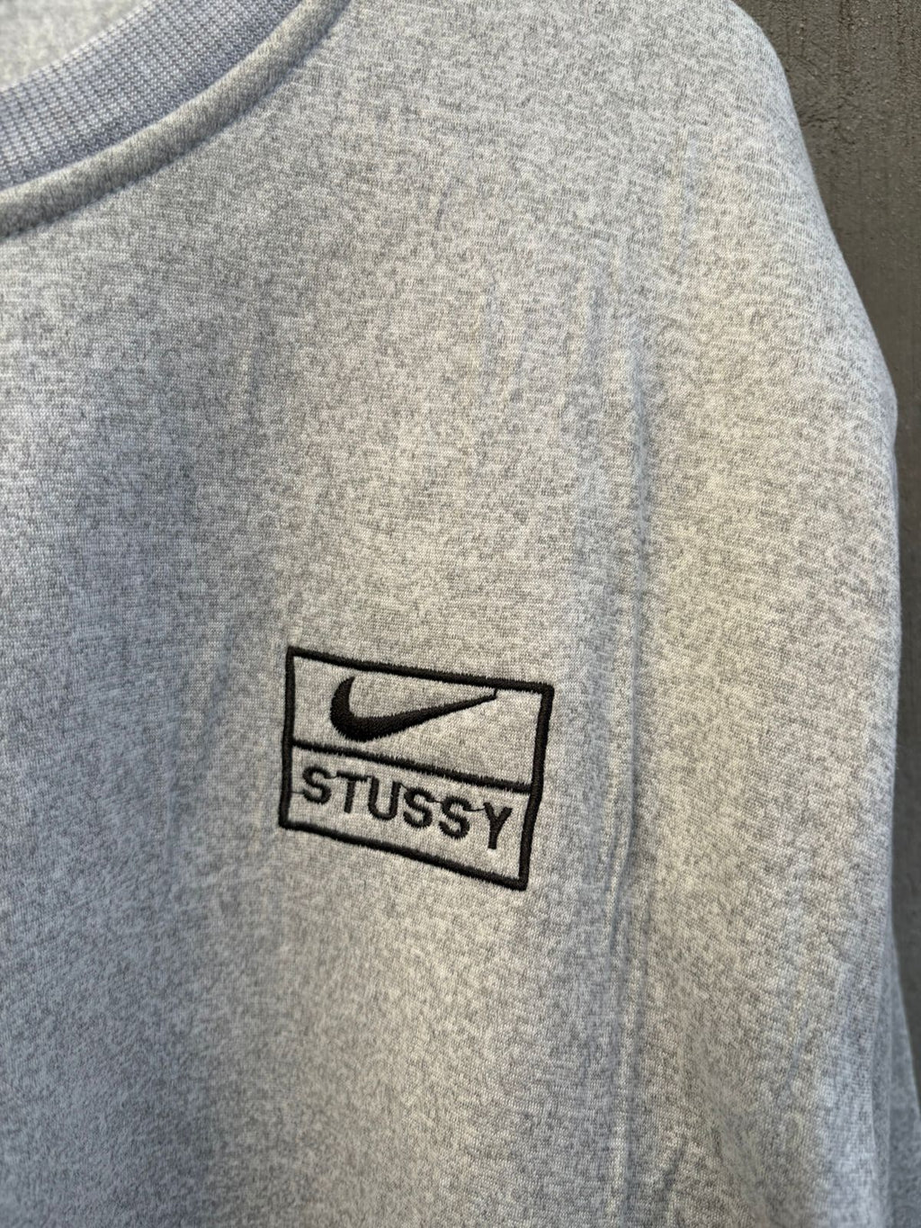 Nike X stussy gray crewneck