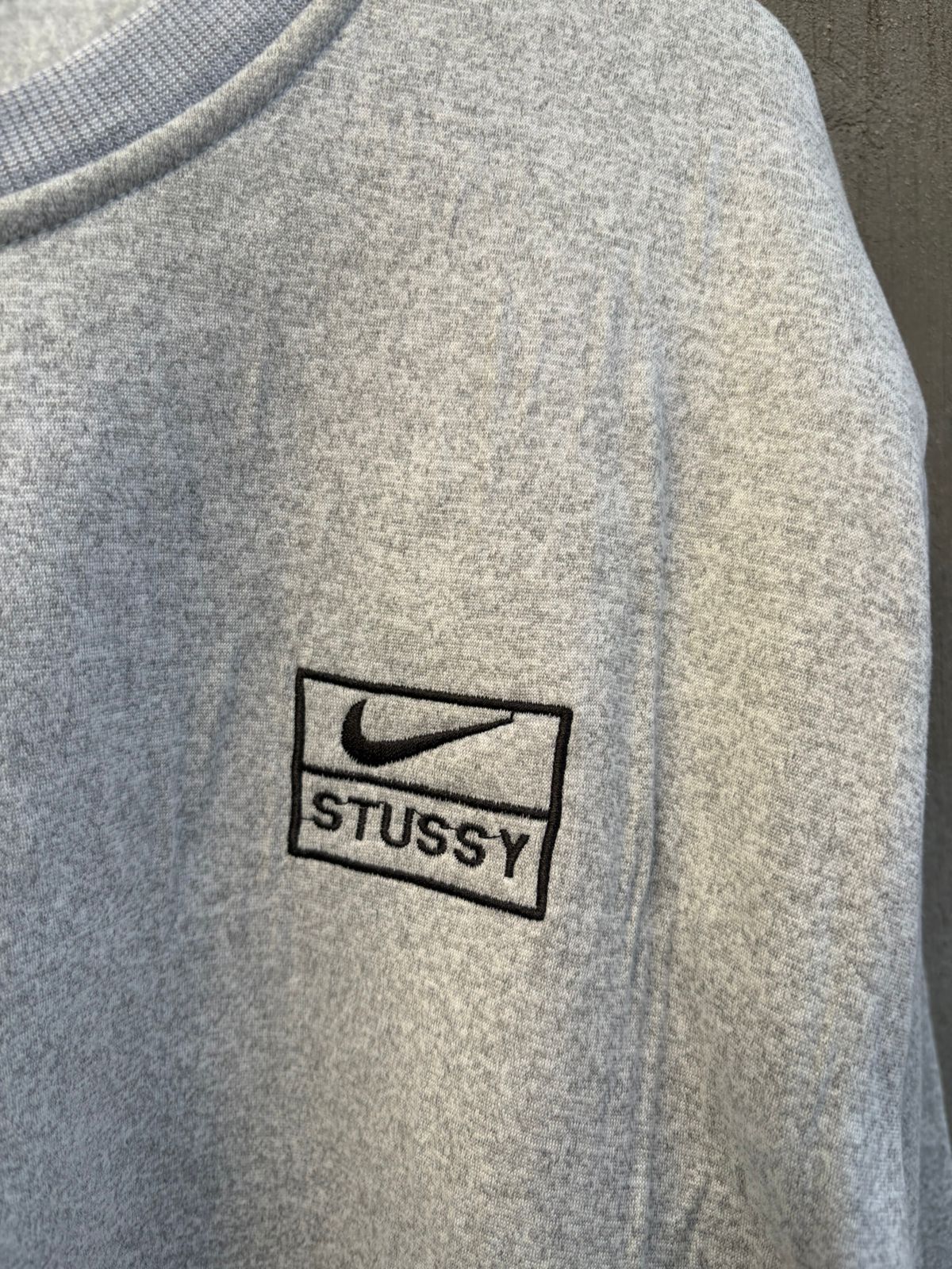 Nike X stussy gray crewneck