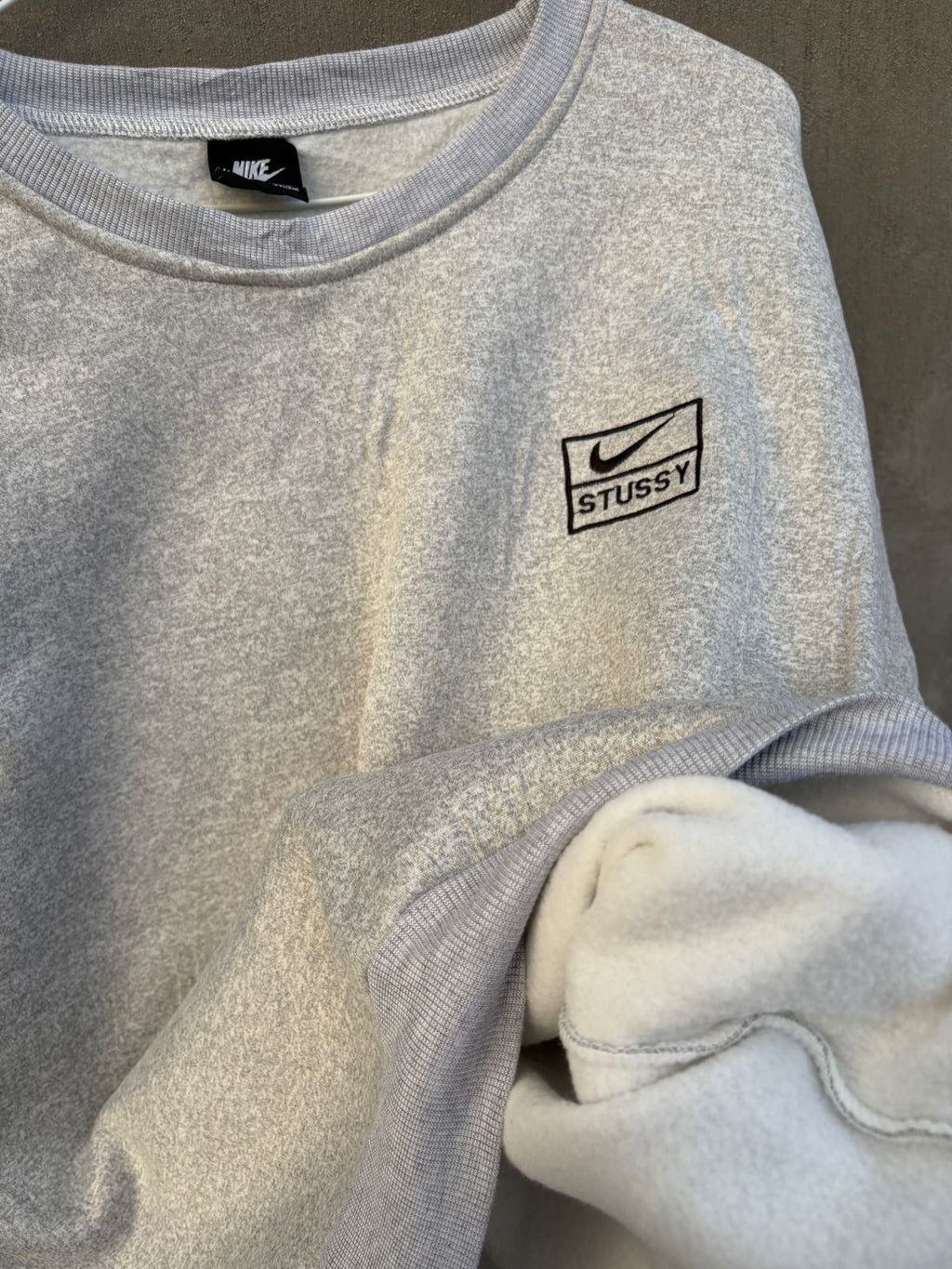 Nike X stussy gray crewneck