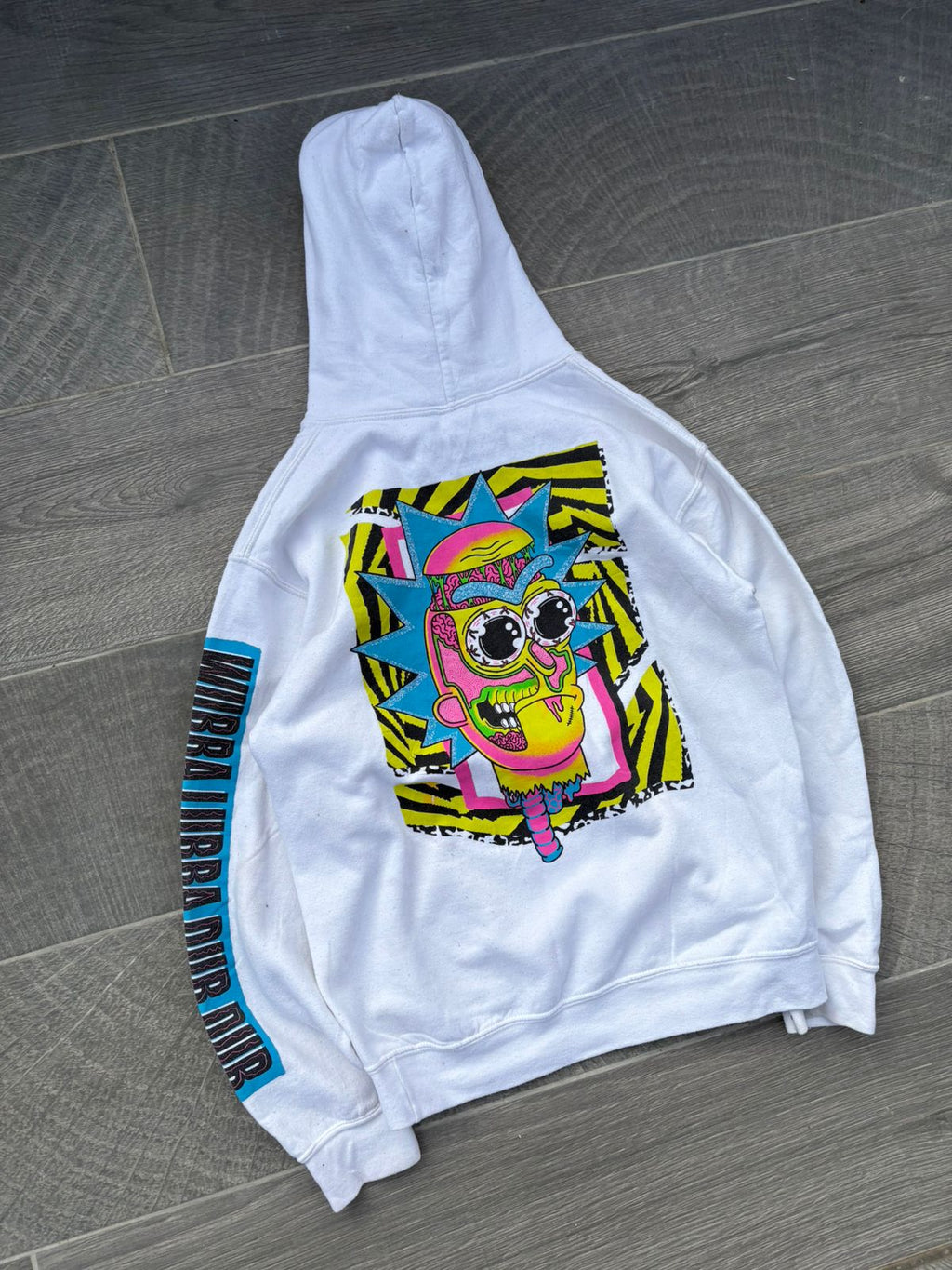 White Rick and Morty Hoodie