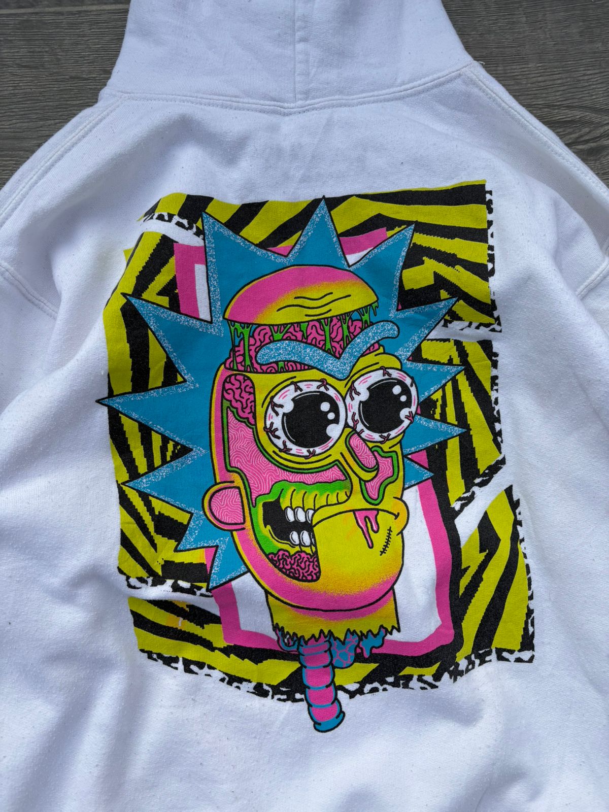 White Rick and Morty Hoodie