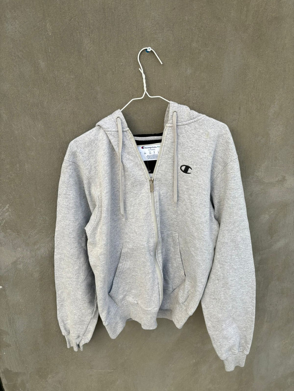 Gray champion zip up