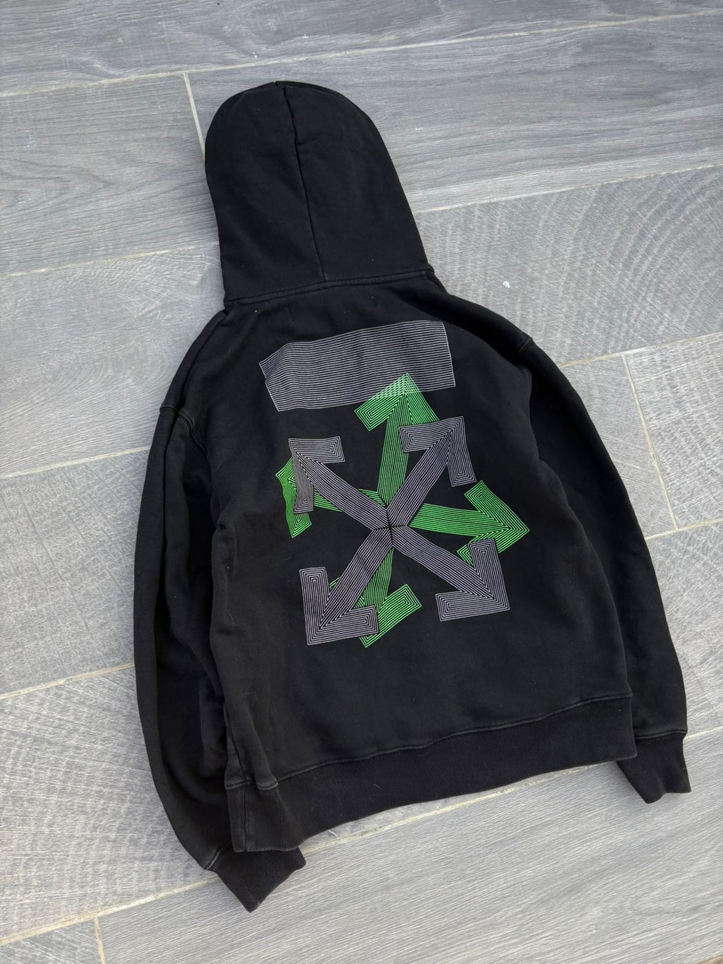 Black off-white designed hoodie