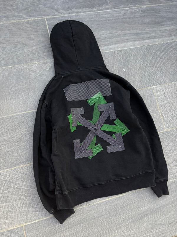 Black off-white designed hoodie