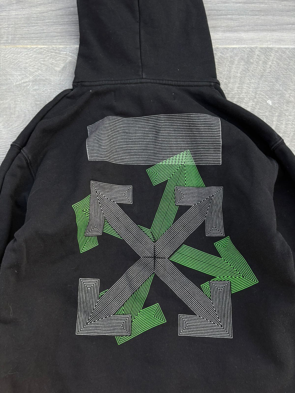 Black off-white designed hoodie