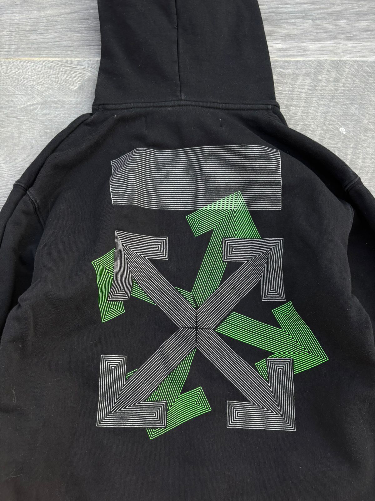 Black off-white designed hoodie