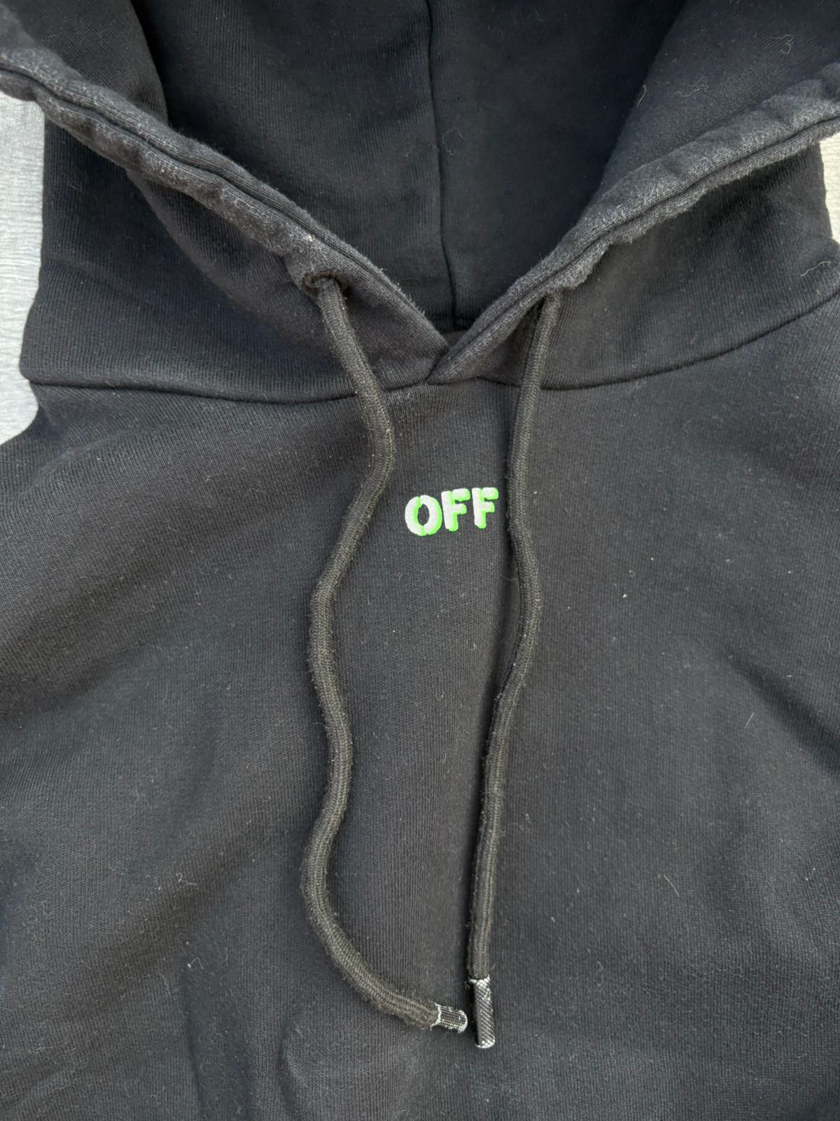 Black off-white designed hoodie