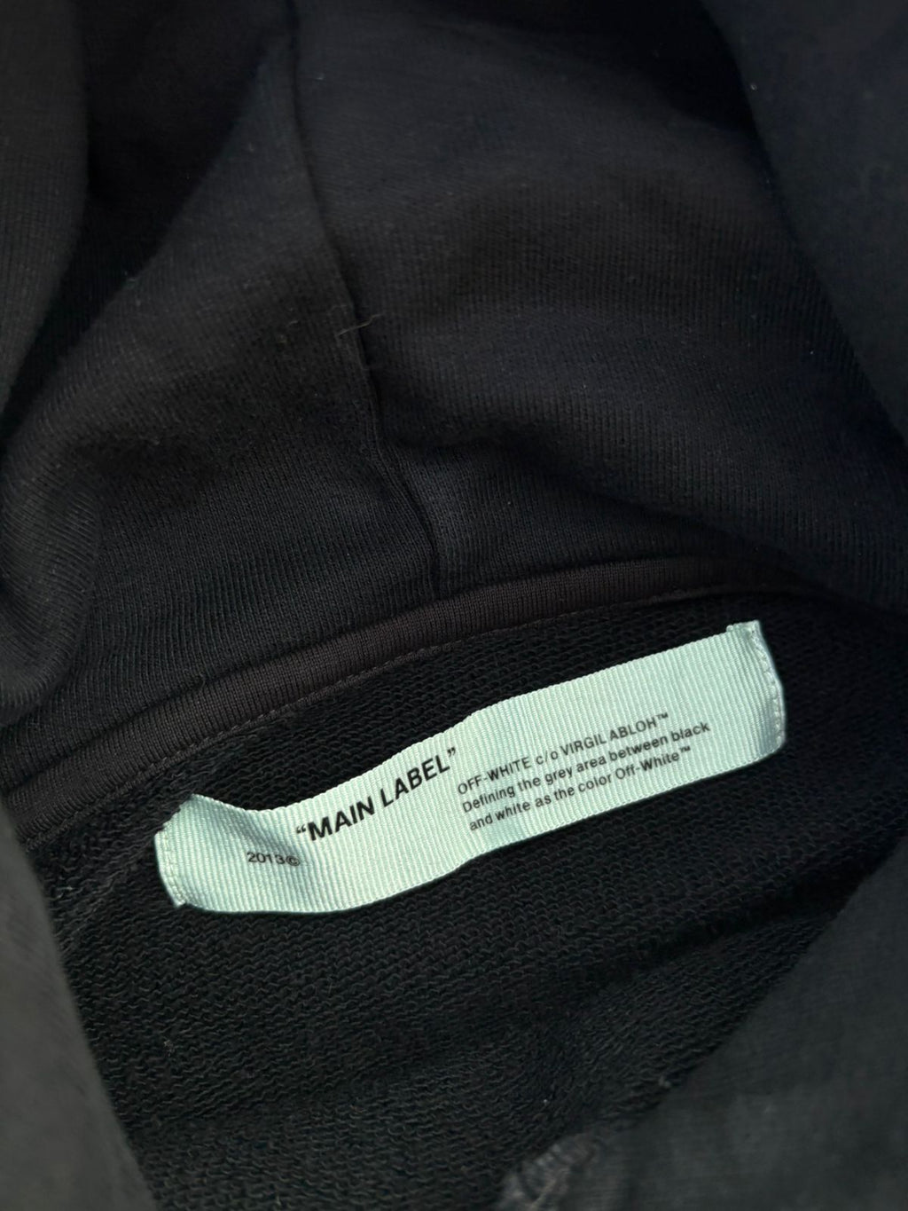 Black off-white designed hoodie